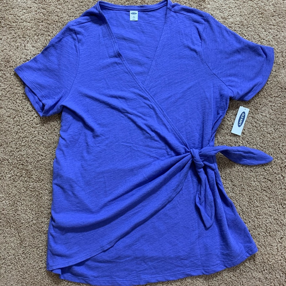 Periwinkle Wrap Around Blouse